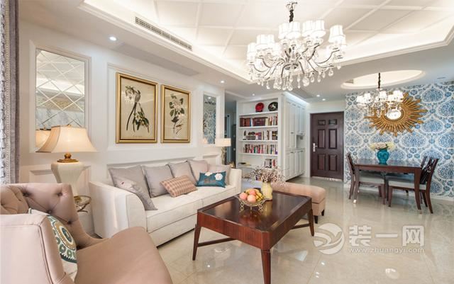 130平米现代白欧风格三房一厅 重庆装修公司推