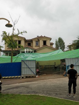 【兄弟装饰】庆隆高尔夫柏翠庄装修设计工地现场